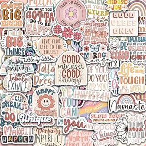 Holographic boho motivational sticker pack front view