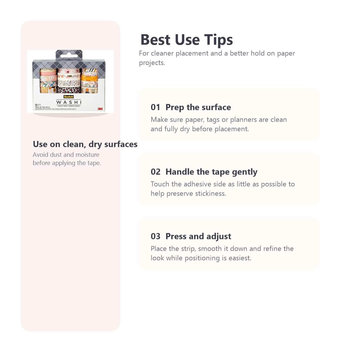 Scotch Whimsical Washi Tape Set best use tips