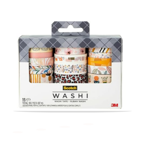 Scotch Whimsical Washi Tape Set 15 rolls main product image